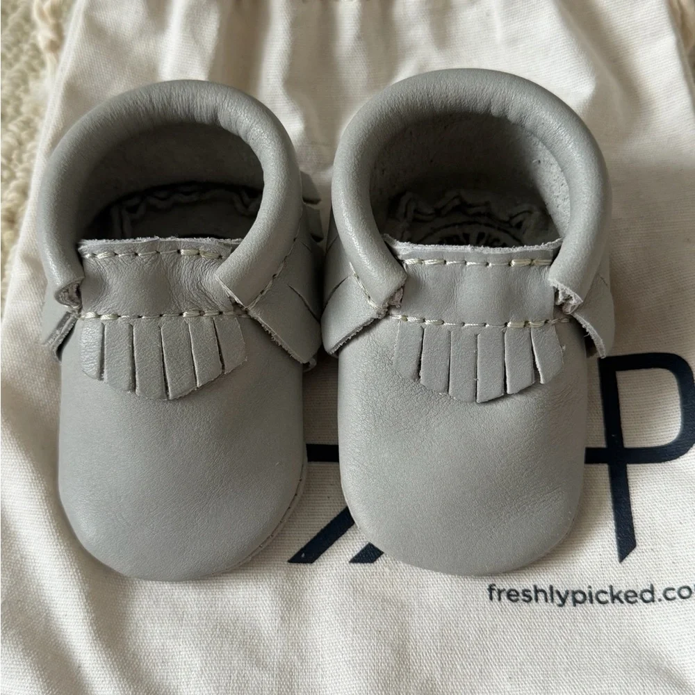 Freshly Picked Light Gray Moccasins